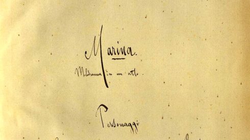 Presentazione dell’opera <em>Marina</em> di Umberto Giordano